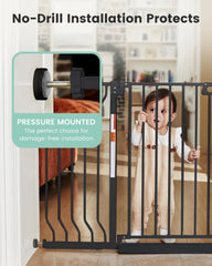 GROWNSY Baby Gate red pressure indicator confirms proper tightening.