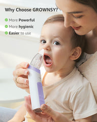Grownsy nasal aspirator soothing light and music calm during cleaning