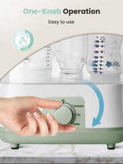 Grownsy pacifier and spoon set sterilization for safer feeding.