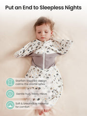 GROWNSY foot-button feature allows feet to stay free when desired.