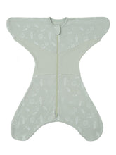 Grownsy transitional swaddle with starfish design gently hugs baby's arms and supports growth