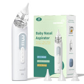 Grownsy Upgrade Nasal Aspirator front view for easy one-handed use during feeding times.