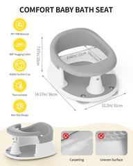 GrowthFun bath seat for 6-12 months offers stable seating for playful, relaxed baths.