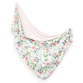 GRSSDER pink rose baby blanket 34x44 in soft jersey knit for cozy swaddling