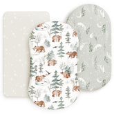 GRSSDER bassinet sheet three-pack shows ultra-soft fabric for cozy sleep