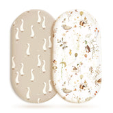 GRSSDER bassinet sheets with fitted elastic band for a secure fit.