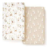 GRSSDER duck-pattern crib sheet in a 2-pack for cozy, breathable baby sleep