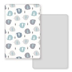 GRSSDER elastic-band pack n play sheets secure a snug fit for naps and playtime.