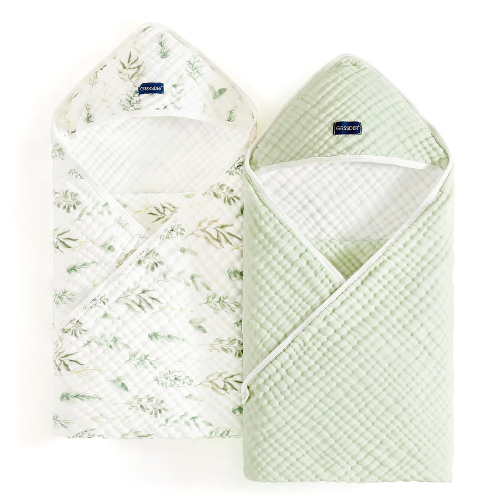 GRSSDER hooded towel 35x35 keeps baby warm and dry after bath