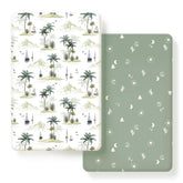 GRSSDER Pack n Play sheets in Sunny Holiday print for cozy comfort and playful nursery style