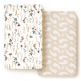 GRSSDER Stretch crib sheets 2-pack with universal fit for standard cribs.