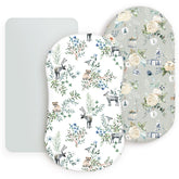 GRSSDER stretchy bassinet sheet offers a soft feel for breathable sleep.