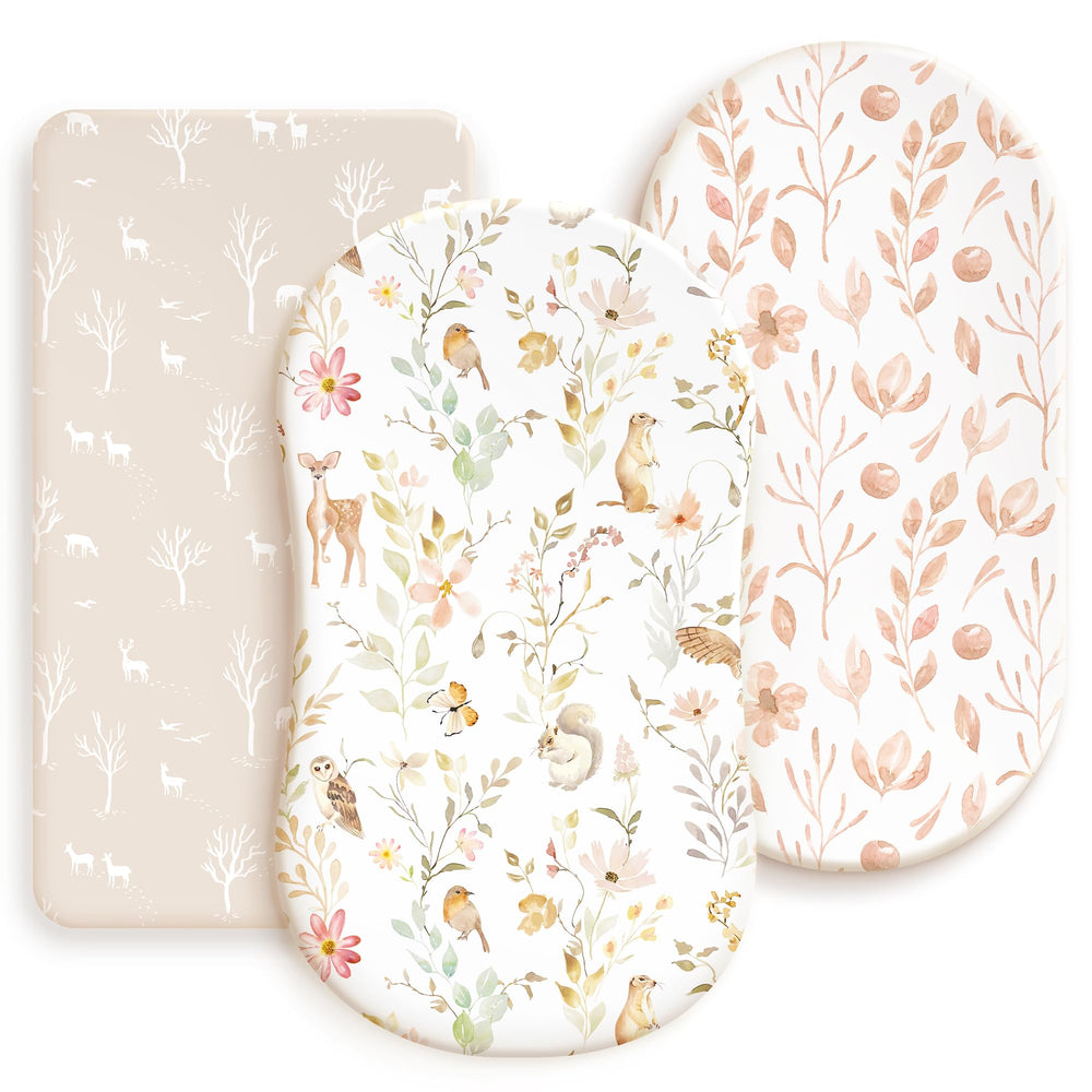 GRSSDER ultra-soft stretchy bassinet sheet offers gentle skin contact for restful sleep.