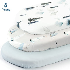 GRSSDER 32x16x5 bassinet sheets provide soft, breathable comfort that adapts to baby's movements.