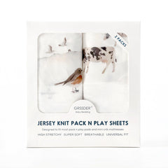 GRSSDER watercolor cows and birds print adds charming nursery detail