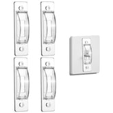 Gsbnjuy 4-pack switch cover guard protects against accidental activation in homes.
