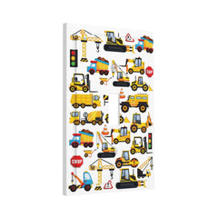 GSRLOD construction trucks cartoon faceplate adds colorful playfulness while securing a reliable outlet cover.