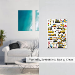 GSRLOD vivid color wall plate design injects playful energy into kitchens, bedrooms, or playrooms.