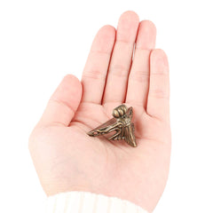 GTHER jewelry box foot bronze provides stable base and antique flair.