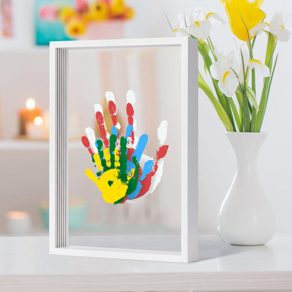 Guanshiya Family Handprint Kit frame front for a lasting family memory