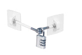 Guardianite refrigerator lock white front view secures medicines.
