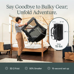 Guava Family Travel Crib insulated mattress adds comfortable sleep for babies.