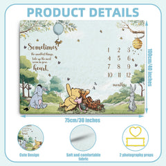 Guawubiang Winnie quotes detail, charming keepsake moments for baby photos.