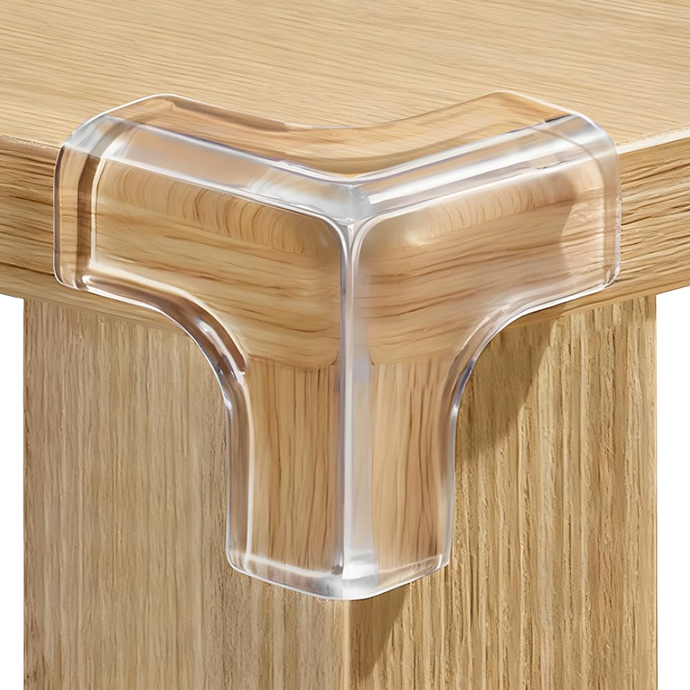 Gudui 8-pack corner protectors in clear design for seamless edge protection