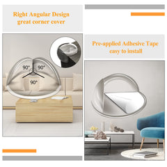 Gudui corner protectors on chair edge blend with furniture while adding safety.