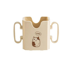 GUEDKIKL juice box holder in khaki color keeping drinks steady for kids