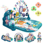 GUGUKUKU Baby Gym mat with teapot rattle for early auditory play