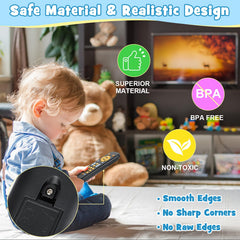 GUIGUZHJ baby remote demonstrates numbers in three languages to support early learning.