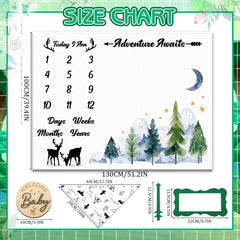 Guiqulai milestone kit shows bibs and felt circles for easy month-by-month shoots.