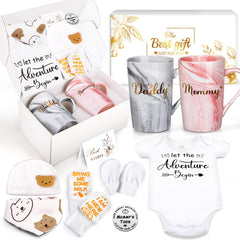Guiseapue new mom gift box with baby essentials for gender reveals and baby showers