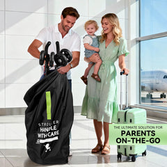 Close-up of tear-resistant fabric protecting a stroller during travel
