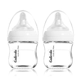 Gulicola small glass baby bottle 3oz promotes comfortable feeding