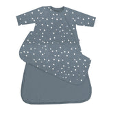 Gunamuna long sleeve sleep sack with WonderZIP zipper for quick night diaper changes.