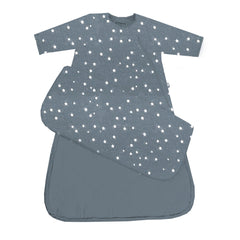 Gunamuna long sleeve sleep sack with WonderZIP zipper for quick night diaper changes.