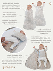 GUNAMUNA Swaddle Wrap arms in or out for safe transitions