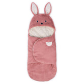 GUND Oh So Snuggly Bunny Blanket Wrap close-up shows embroidered details for a gentle, comforting texture.