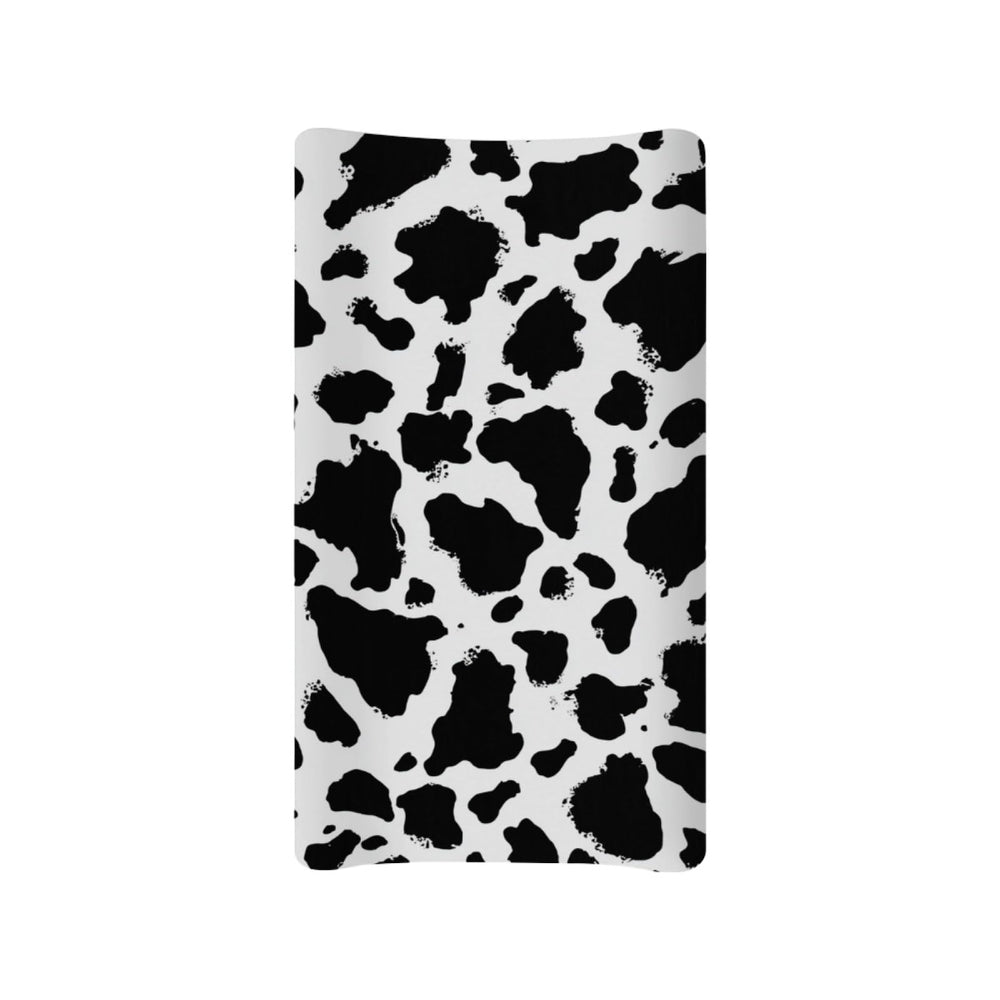 Guosanchn cow print diaper changing pad cover adds cozy protection during diaper changes.