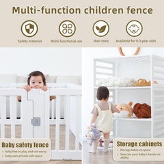 Gupamiga Playpen anti-slip-feet keeps the play area stable.