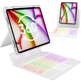 GUSGU SplitFolio detachable keyboard magnet keeps iPad secure for typing