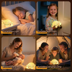Gusweet turtle night light with touch control for easy color changes