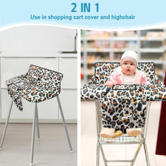 Gxfcymxbd 2-in-1-high-chair-cover-portable keeps baby comfy at restaurants.