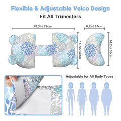 gxfcymxbd Pregnancy Pillow back support relieves pressure for a deeper, calmer sleep.