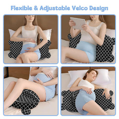 Gxfcymxbd compact wedge pillow is travel-friendly for bed, couch, or hotel.