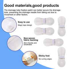 Gyinere hypoallergenic adhesive patch provides gentle skin contact.