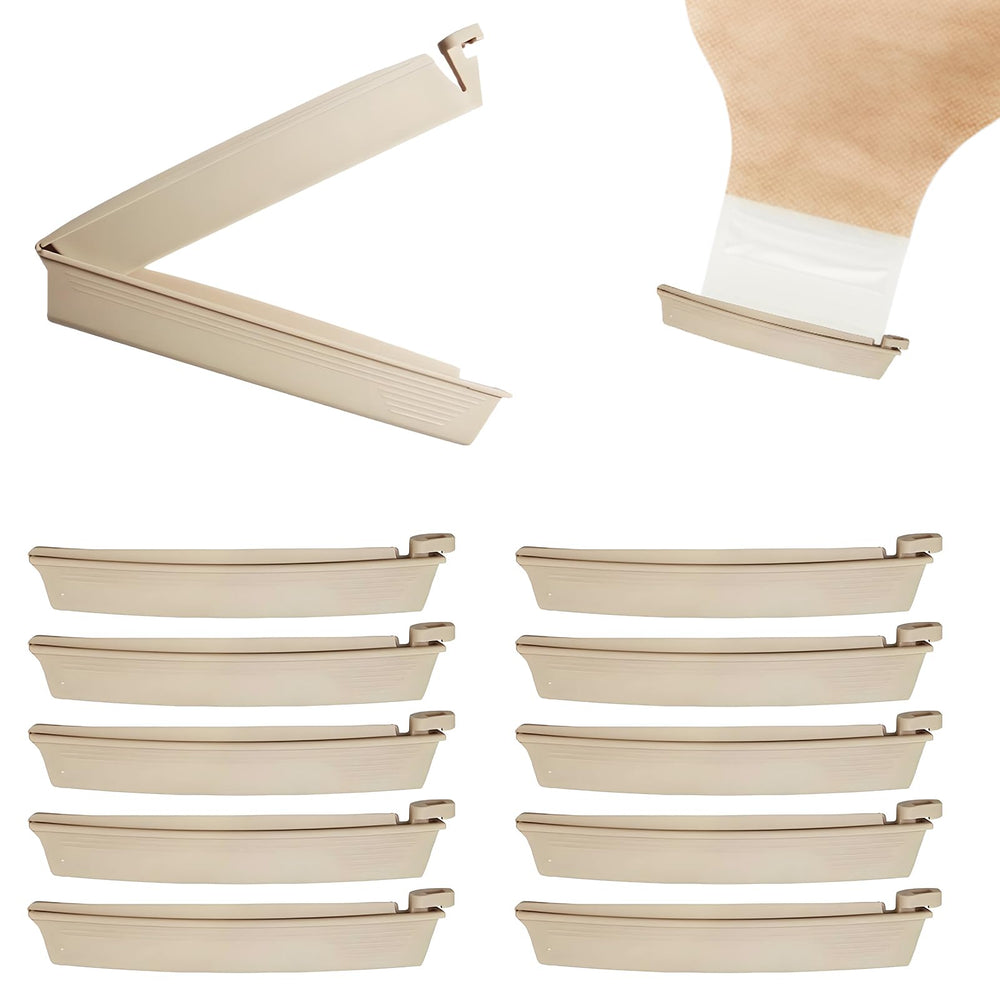 Gyinere ostomy bag clips 10-pack providing secure sealing and easy bag management.
