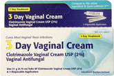 Gyne-Lotrimin 3-Day Cream tube close-up showing smooth texture for external use.